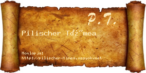 Pilischer Tímea névjegykártya